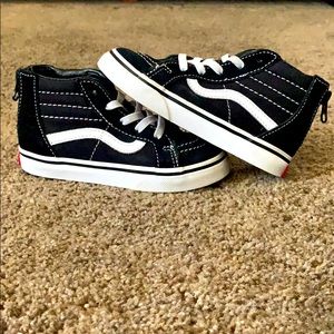 Vans SK8-Hi, Toddler 9C, blk/wht, great condition